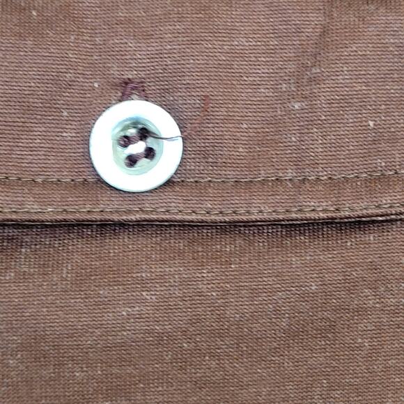 Vintage 80s MOD Polo Shirt Medium 19x28 Brown - Picture 9 of 13